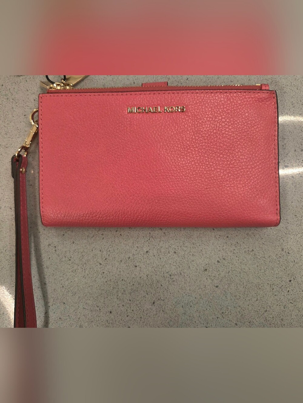 Michael Kors Double ZIP Around Phone Case Wristlet Wallet